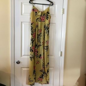 Charlotte Russe long floral dress size L